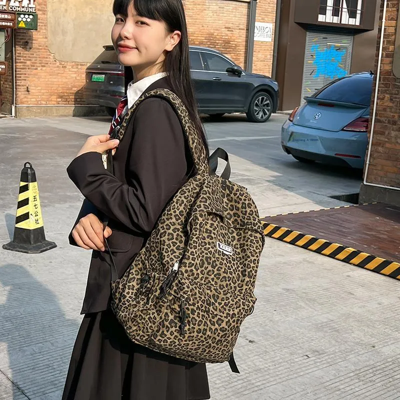 Alcohol Dragon Canvas Backpack Women's Multicolor-5
