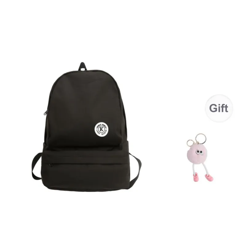 BRABOSTON Nylon Backpack Unisex Ecru/Black/Red/Blue/Dark Brown-17