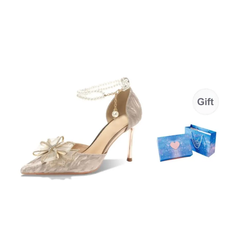HKCP Slim Heel High Heels 8cm Women's-10