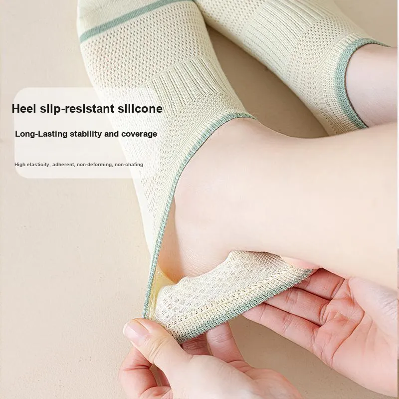 MIIOW No Show Socks Women's Shopping Bag 5 Pack-27