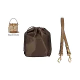 [2 Pcs Set]Mini Liner+Hazelnuts Brown Shoulder Strap 65cm