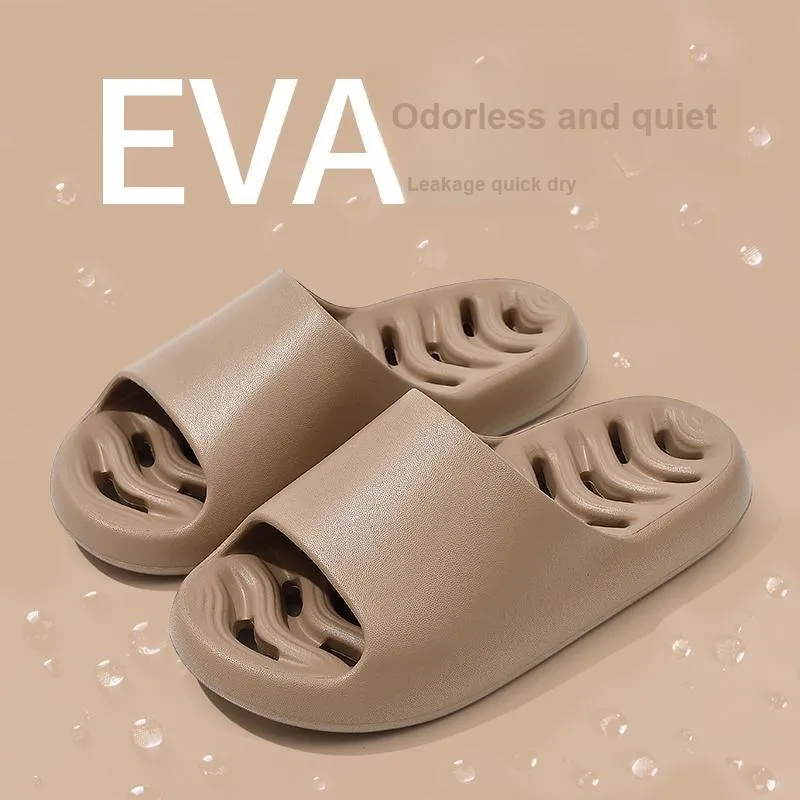 Foot Recreation Summer Comfortable Quiet Fishbone Slip Resistant Odor Resistant Comfortable Home Slippers-17