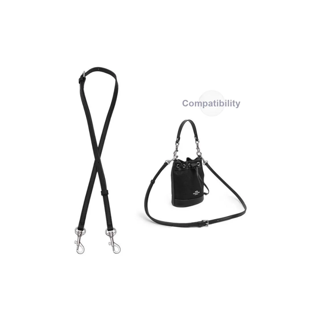 Lan Bao Fan Cow Leather Bag Accessory Liner Women's Black
