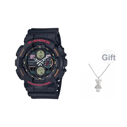 Шок Кварц Механизм Смола Ремешок Часы Унисекс Черный Циферблат