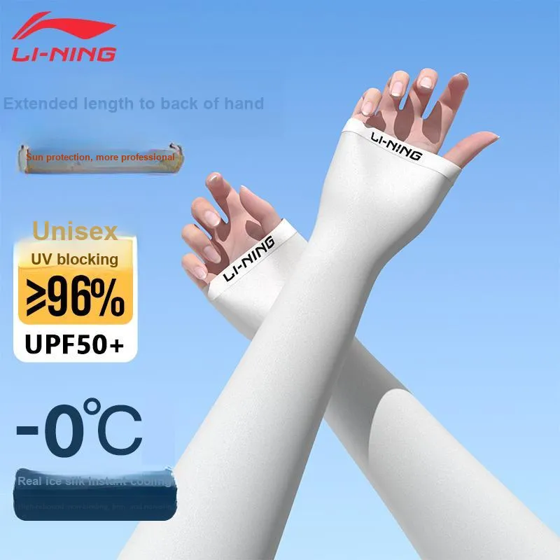 LiNing Road Bike Mountain Riding Gear Cycling Arm Warmers Outdoor Sports Running Travel Long Sleeve Unisex Polyamide-84