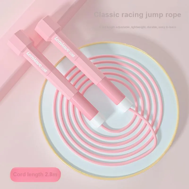 LENWAVE Fitness Training Non Countable Jump Ropes Students Handle Material Plastic, Rope Material Rubber 2.8m-1