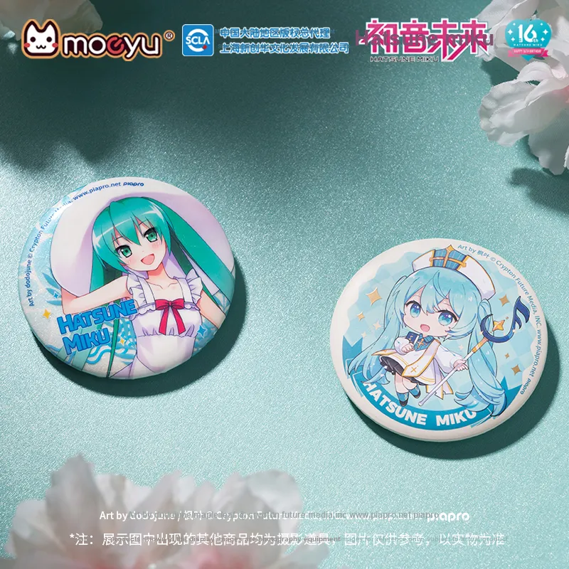 MOEYU Hatsune Miku Badge Miku Tinplate Commemoration Badge Anime Collection Badges-29