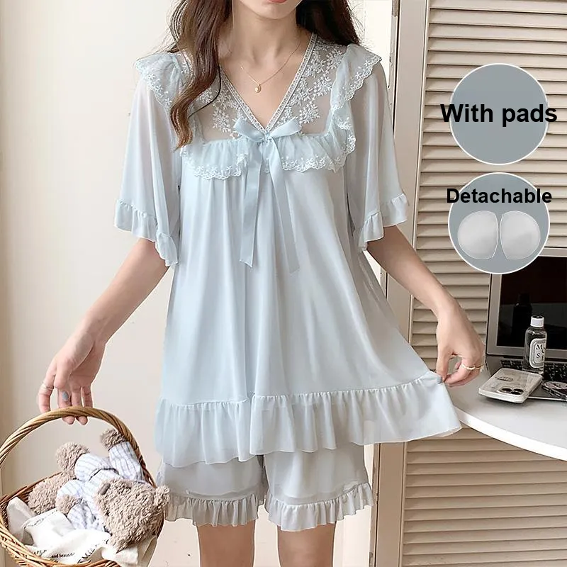 YUZHAOLIN Pajama Set Summer Women's-5