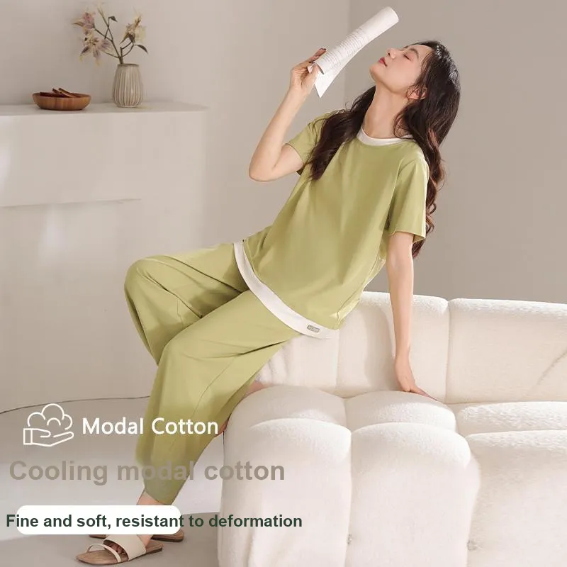XIA.WA.ZHI.XIU Pajama Set Women's Gift Box Set Matcha-3
