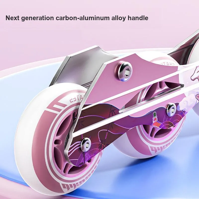 DiKaShi Kids' Ice Skates Roller Skates Girls' Inline Skates Rollerblades Beginner Skates For Boys-3