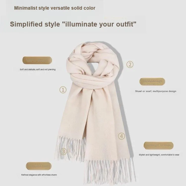 STUFFER 100% Wool Knit Scarves Unisex-6