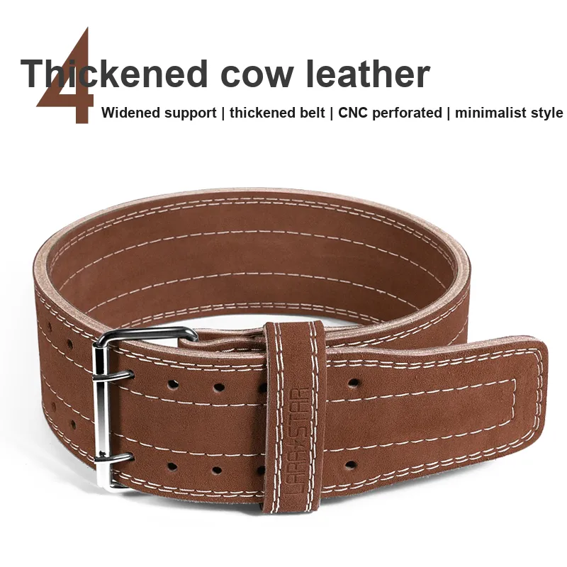 LARA STAR Back Support Braces Fitness Breathable Protective Slip Resistant Cow Leather Men's-1