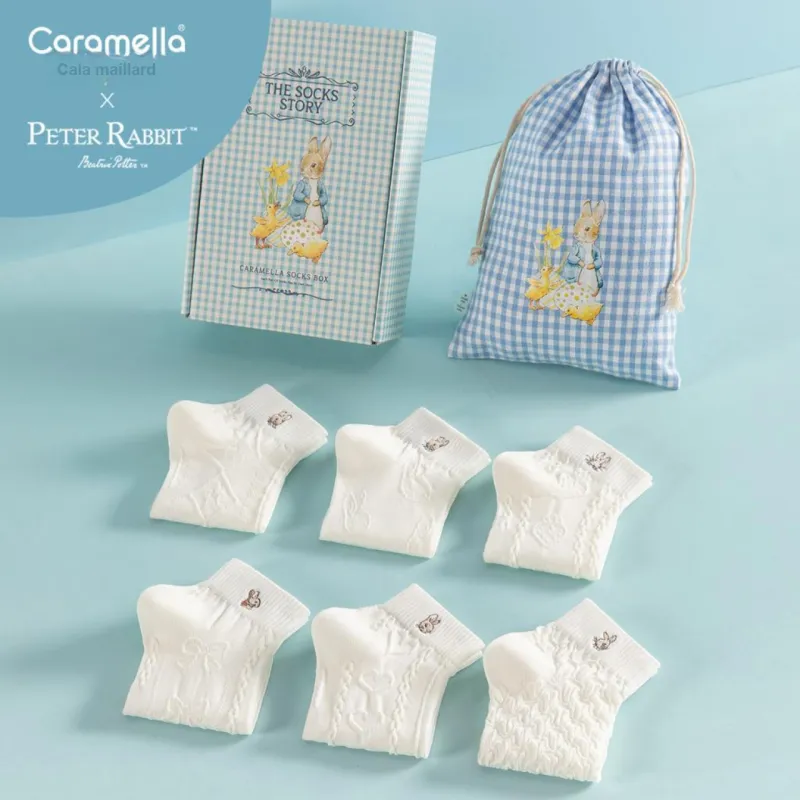Caramella x Peter Rabbit Ankle Socks Unisex 5 Pack-2