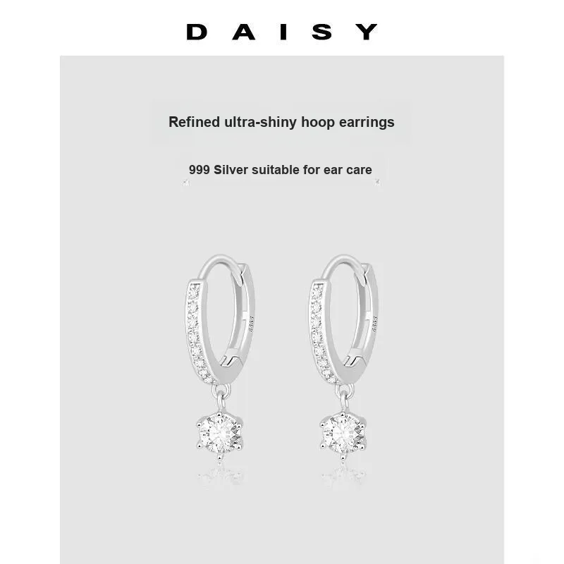 Daisy Dream Full Sterling Silver Earrings Women's-4