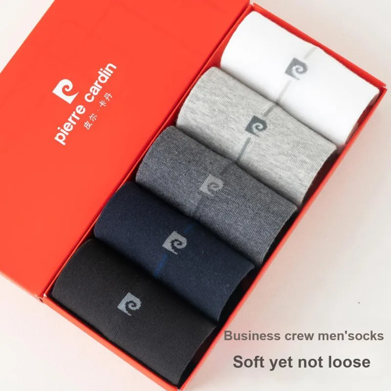 PIERRE CARDIN Mid Calf Socks Men's Box 5 Pack-2