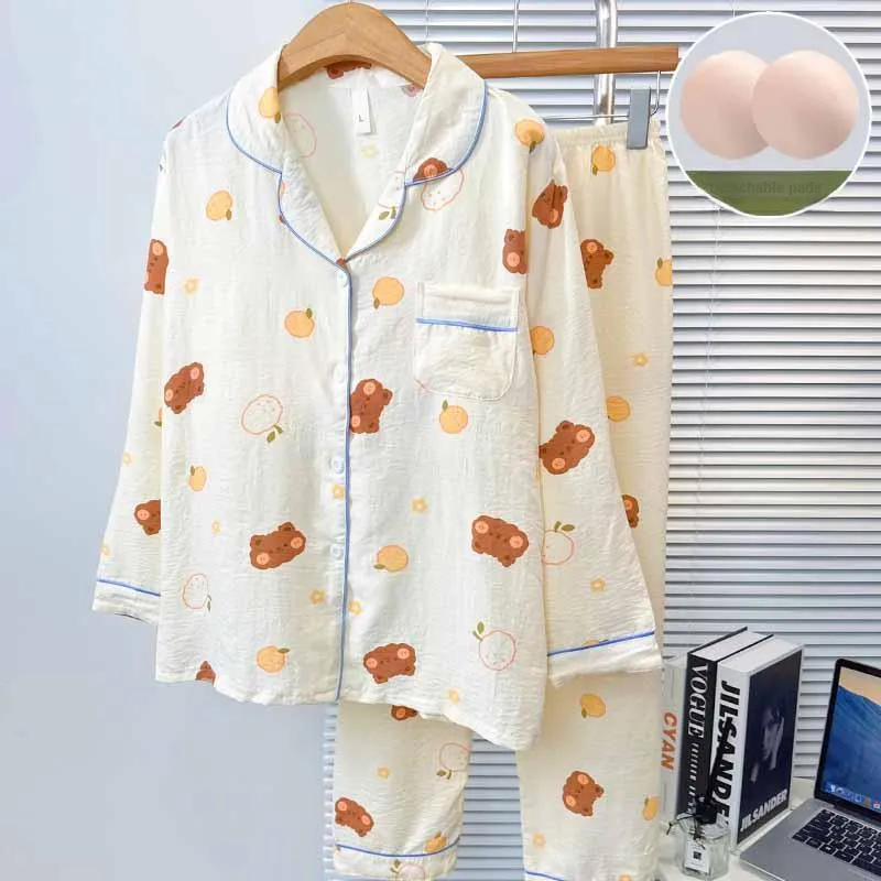 Sleeping Beauty Pajama Set Women's Yellow-4