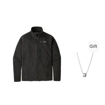 Patagonia Jackets Coats Men's Black Comes With Necklace