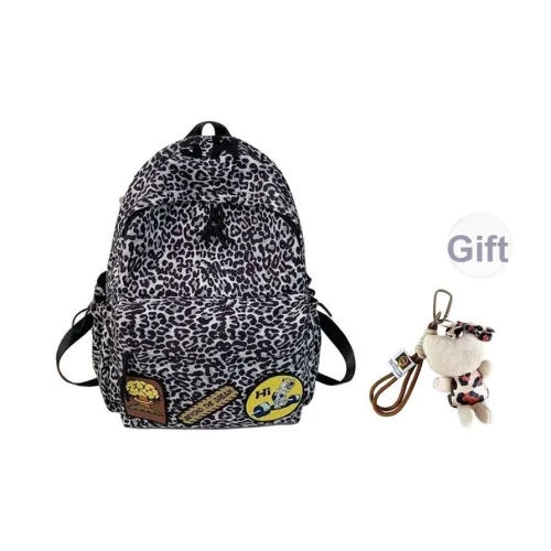 Villelon Композитная ткань Рюкзак Унисекс Черный Розовый Красный Изумрудный Зеленый Леопардовый принт