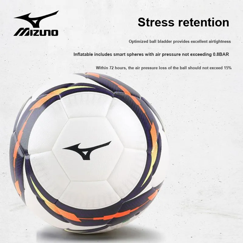 Mizuno Size 5 Ball Soccer PU Hand Stitched Soccer Ball Unisex Blue Black-2