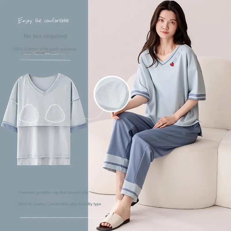 MIIOW Pajama Set Women's Sky Blue-5