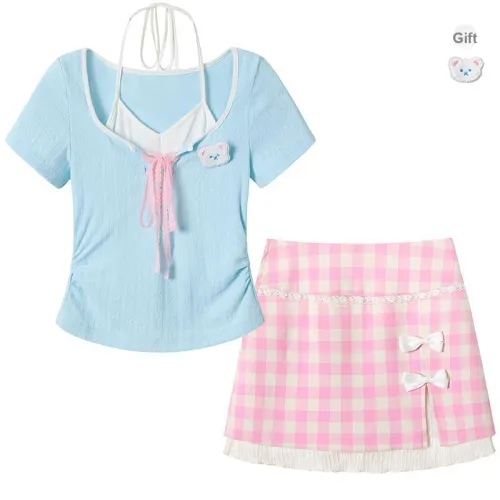 fabric pig Женские комплекты с юбкой