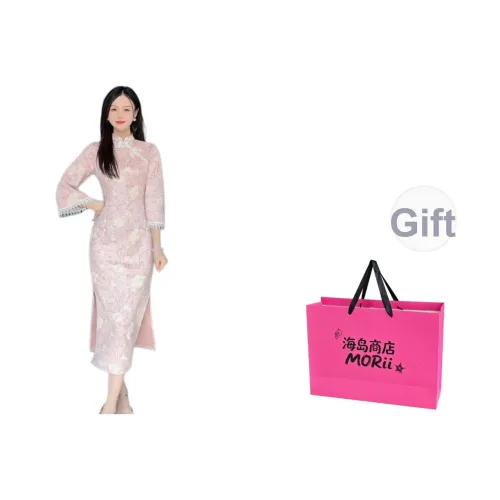 MORii Длинное платье с длинными рукавами женское