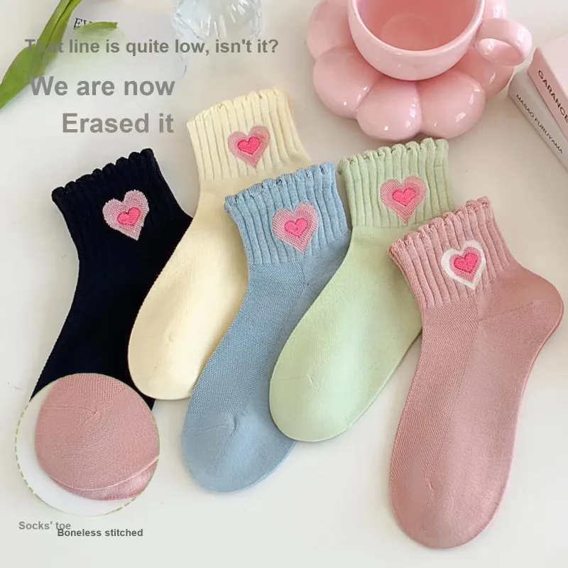XXLLG Spring And Fall Short Socks Women's 3 Pack-2