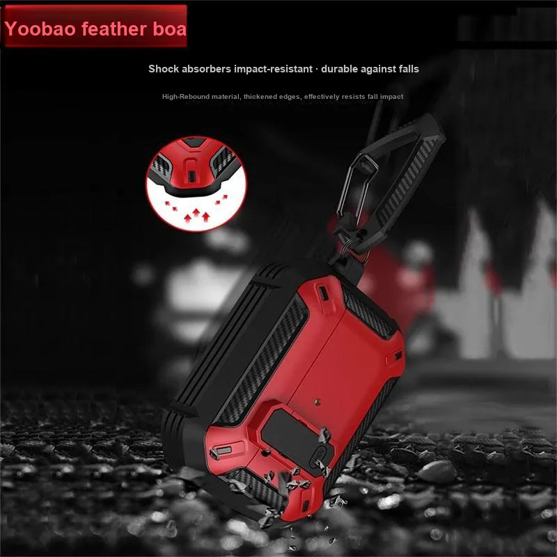 Yoobao Compatibility With AirPods 4, AirPods 1, 2, And 3 Generations Protective Cover Lock Switches Headphone Cases-4