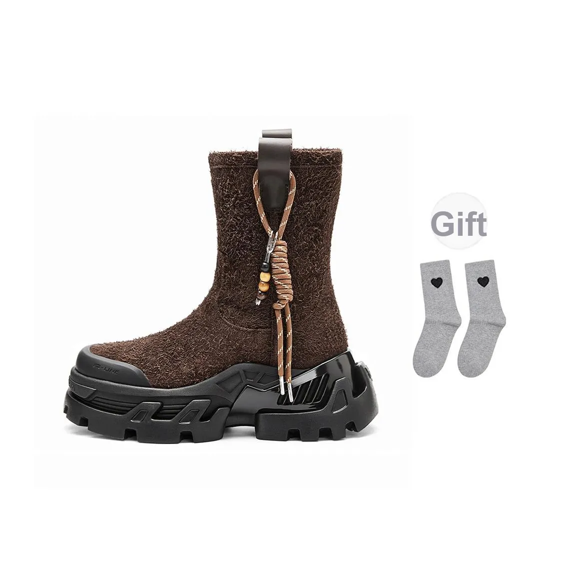 OGR Wild Horse Bronco Коричневые ботильоны 6,5 см Женские Темно-коричневый