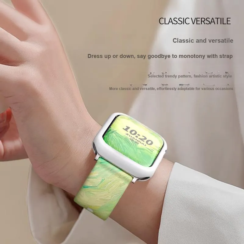 Mr. Strap Watch Band Apple Compatibility Silicone Material-3
