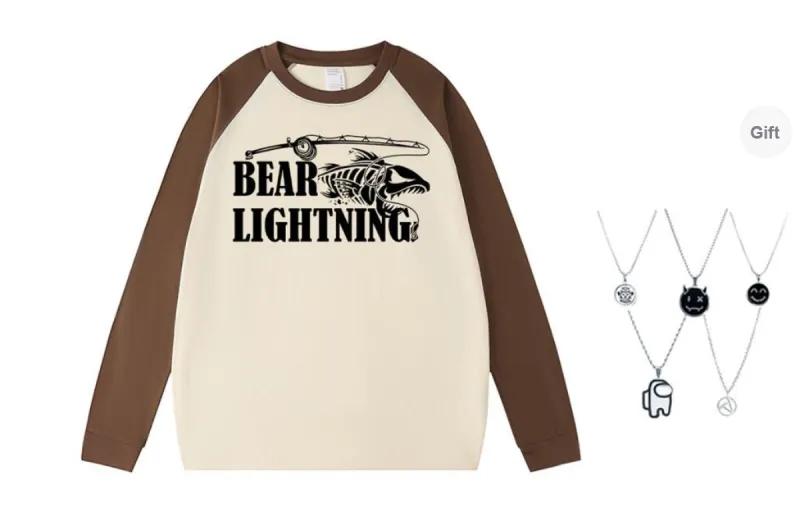 LIGHTNING BEAR T Shirts Unisex-10