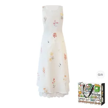 HAPG Sleeveless Dresses Women's Beige Shopping Bag