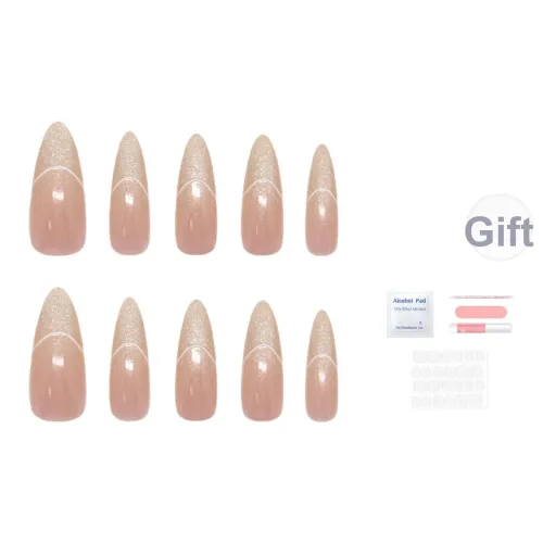 SEVERLAND False Nail Длинный Мягкий Кошачий глаз Белый 3D-эффект Линия Западный Градиентный Милый