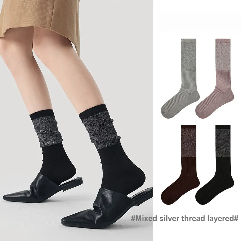 Vine Color Knee High Socks Unisex 3 Pack-4