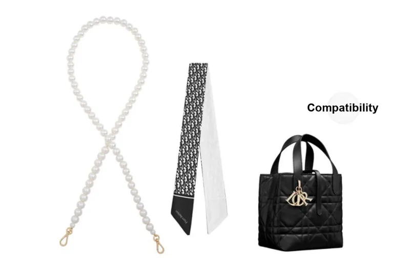 Lan Bao Fan Synthetic Pearl Bag Strap Women's Multicolor-5