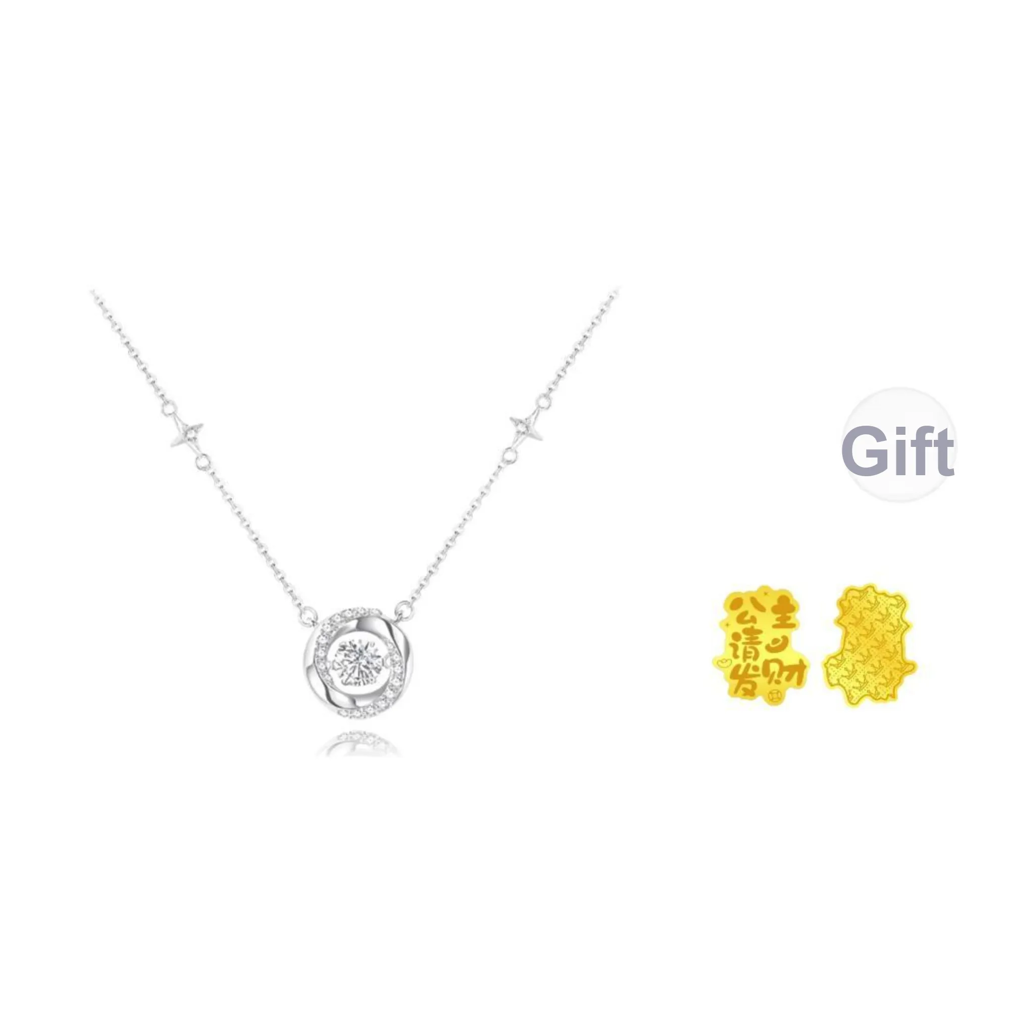 FANFRI Zircon Necklaces Women's Anniversary Commemoration Women's Box