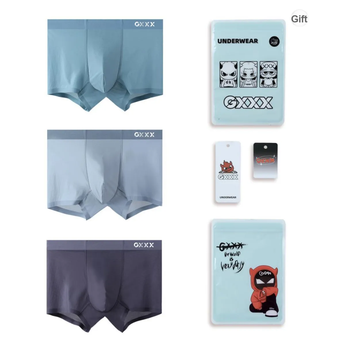 GXXX Men's Boxer Briefs