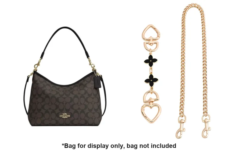 Luxury Care Artisan Workshop Metal Bag Strap Women's Gold Tone-11