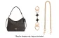 Black Four-Leaf Clover Extender Chain 15cm+Decorative Chain 47cm