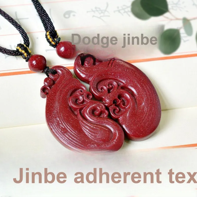 Artisan Lock Heart Jade Necklaces Unisex-7