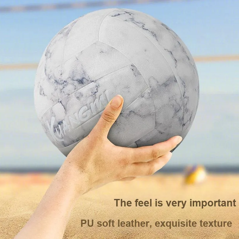 Kuangmi PU Size 5 Volleyball Unisex Fishbelly White-10