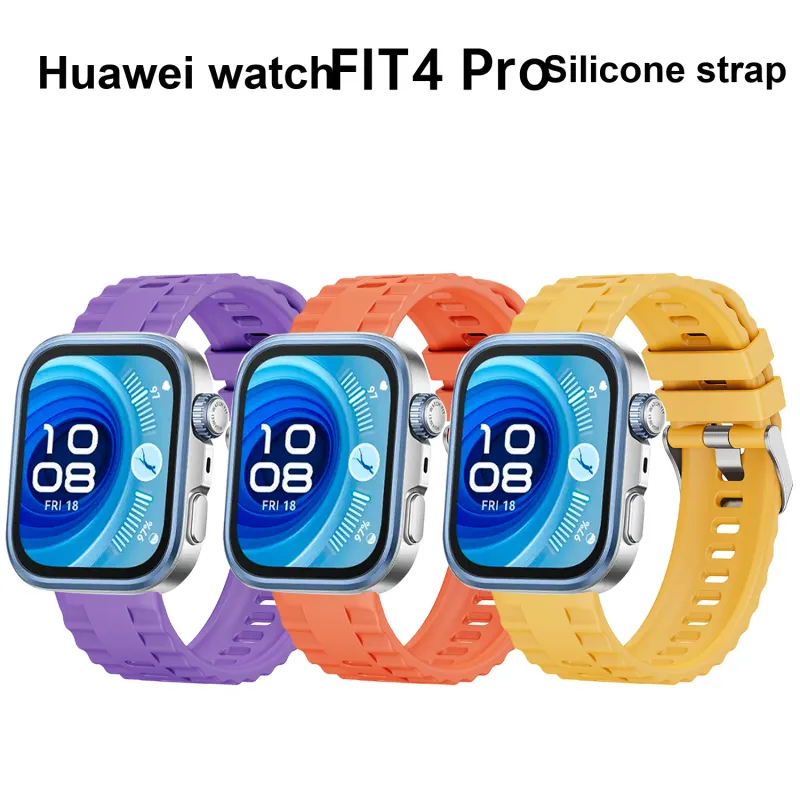Vobafe Compatibility With Huawei WATCH FIT 3/4/4 Pro Huawei Compatibility Watch Band 210mm Silicone Material-9