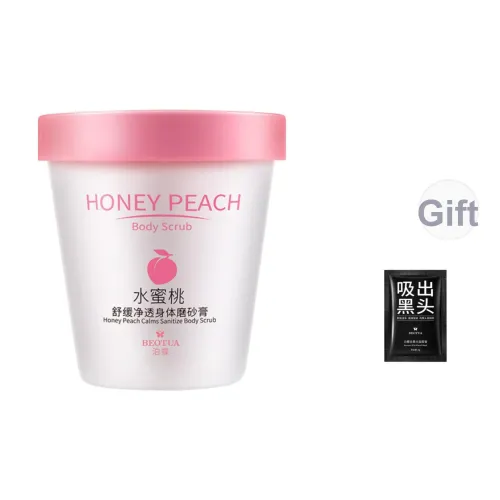 BEOTUA Медово-персиковый Мягкий Увлажняющий Скраб для Тела Крем для Тела Скраб для Тела Скраб с Бамбуковым Углём Паста для Удаления Черных Точек Отшелушивающая