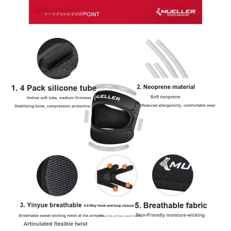 Mueller Running Mountaineering Basketball Unisex Knee Pads-4
