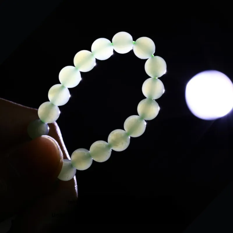 LAOMIAO Hetian Jade Bracelets Pale Greenish White Jade Women's-3