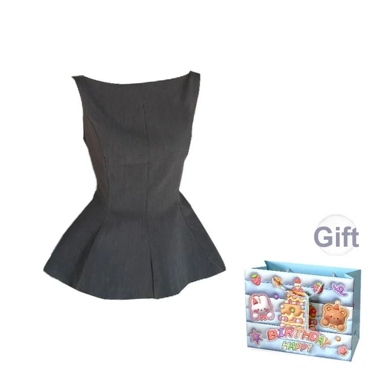 Gentle Welcome Tank Top Women's Gray-0