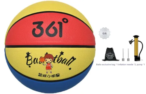 361° Rubber Basketball Size 5 Ball Training Kids'