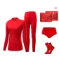 [100% cotton]Mock Neck Women's Clothing Sets Box+1 Innerwear+1 Socks