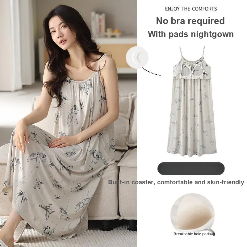 UAVAE Nightgown Women's Lotus Color-1
