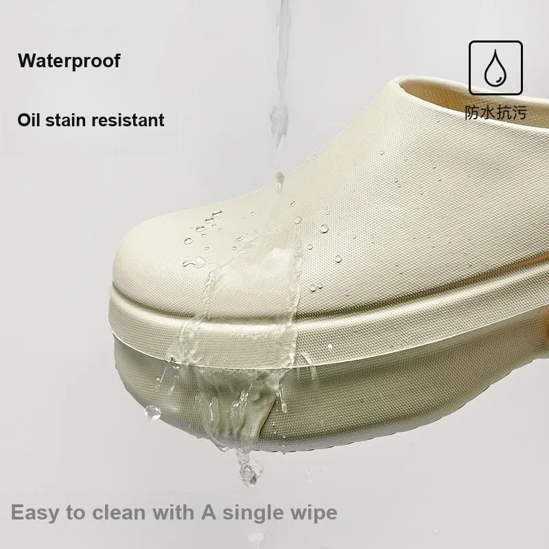 Yu Pu Closed Toe Summer Waterproof Semi Closed EVA Slippers Indoor Home Slip Resistant Slippers-1